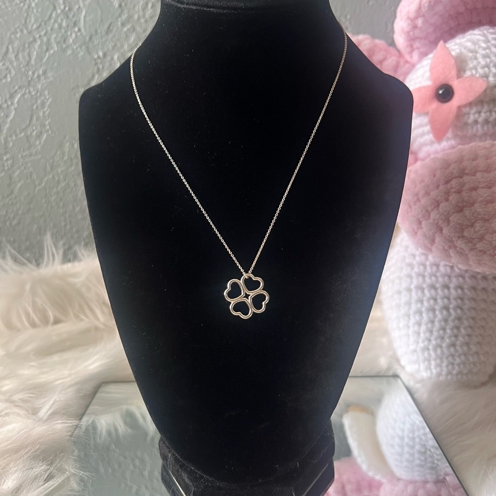 ❌SOLD❌Tiffany & Co. Four Heart Clover Pendant Necklace in Silver